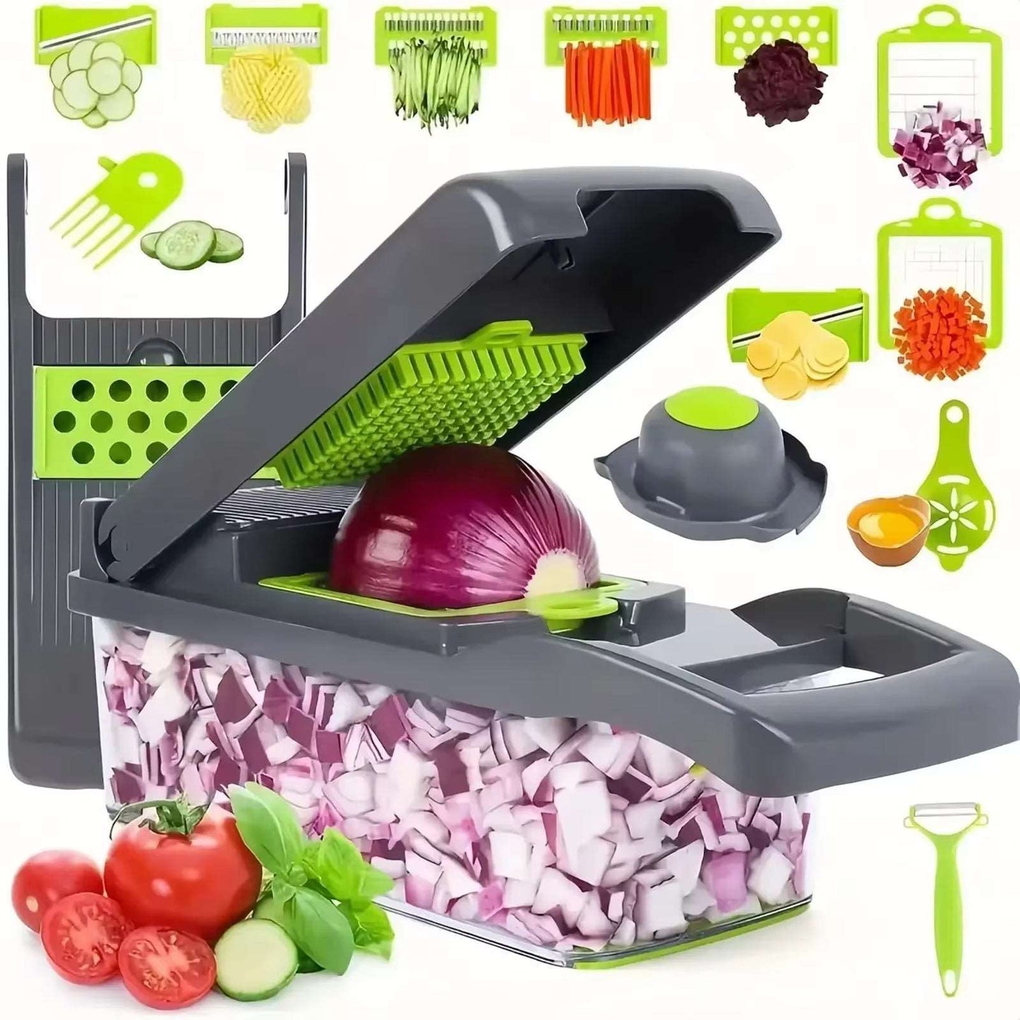 14-in-1 Multifunctional Vegetable Chopper & Slicer