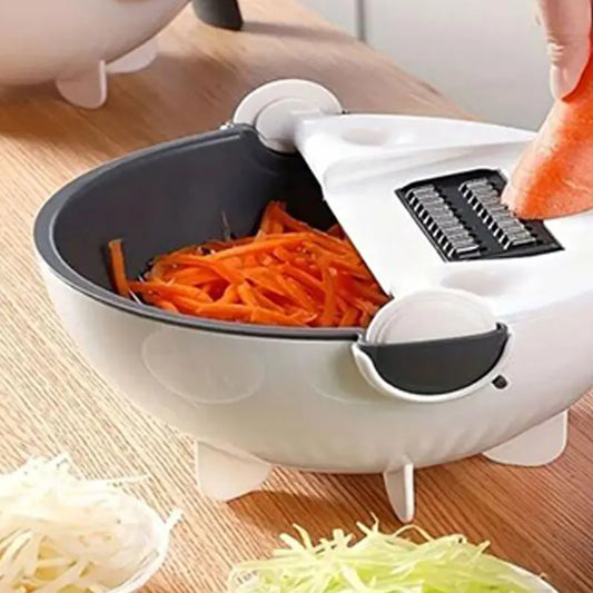 9-in-1 Vegetable Cutter & Drain Basket – Multifunctional Kitchen Tool - My Dream Kitchen