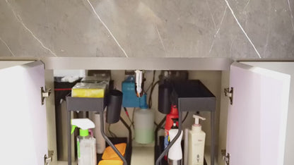 Kitchen Under Sink Organizer with Sliding Drawers